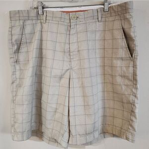 Greg norman size 38 golf shorts tasso elba plaid golf shorts